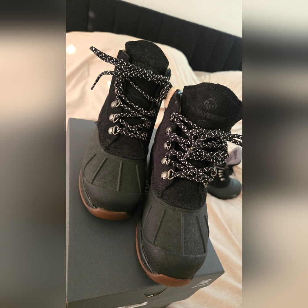Wolverine Black Leather Boots